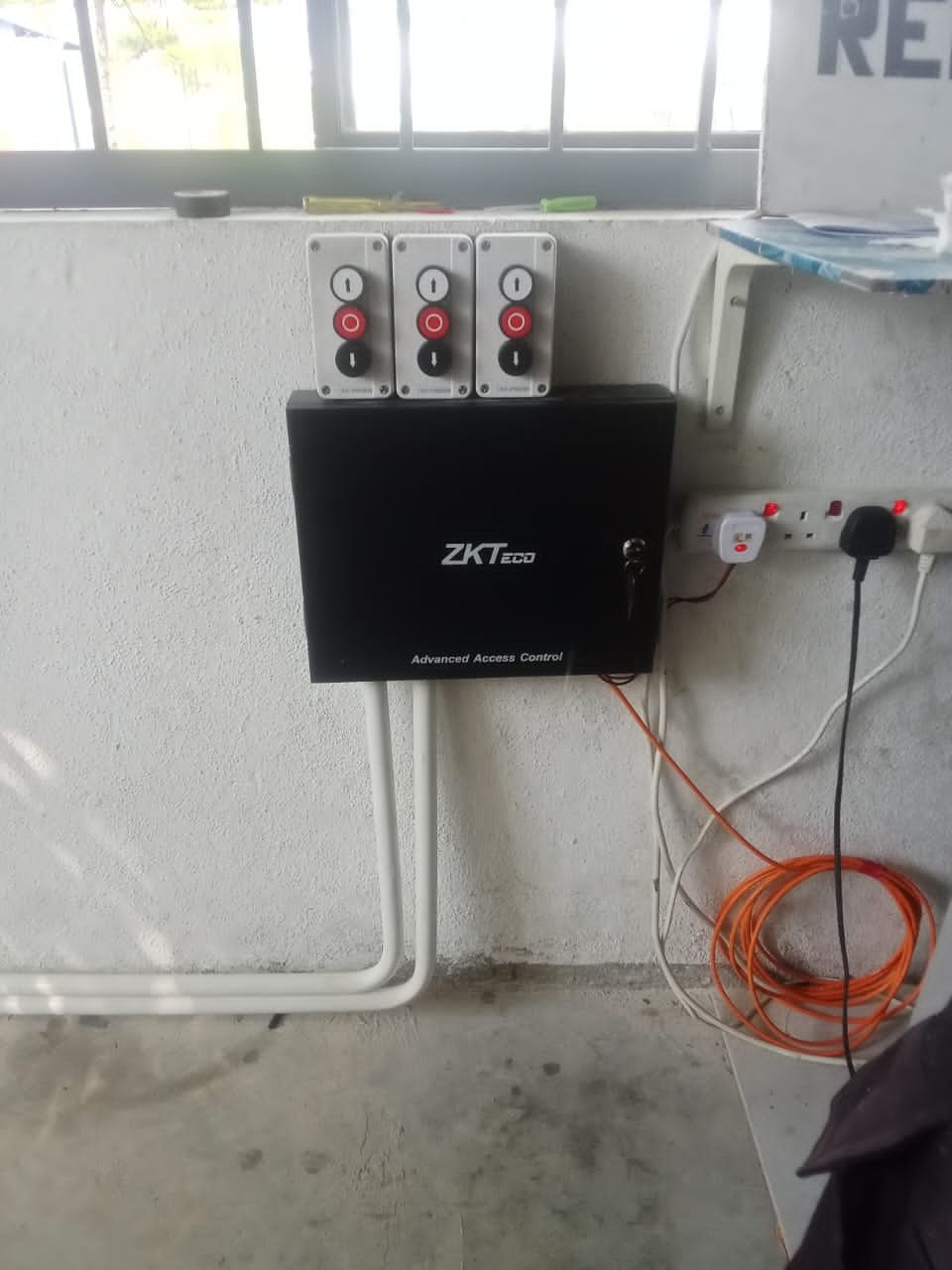 Access control panel installation